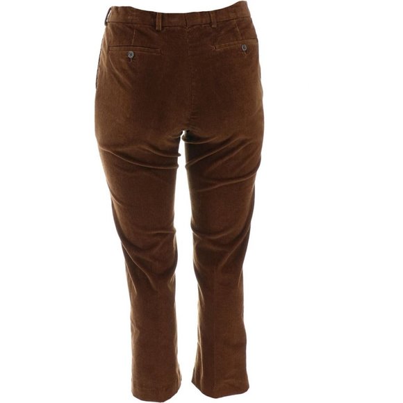 NWT LANDS' END TRADITIONAL STRETCH CORDUROY PANTS‎ COLOR CHESTNUT 37-UNHEMMED - Picture 5 of 9